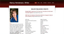 Desktop Screenshot of nancyhendersonwriter.com